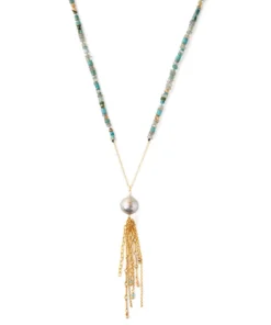Chan Luu Long Tassel Y Necklace