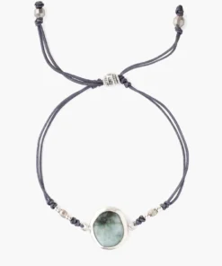 Chan Luu Jewelry Cord Bracelet With Framed Stone