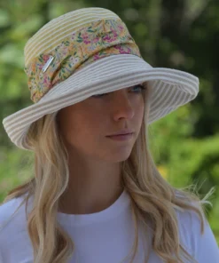 Hats And Dreams Colorblock Stripes Liberty Floppy Sun Hat