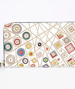 Made In Japan Wallets Art Deco Long Zip Around Wallet