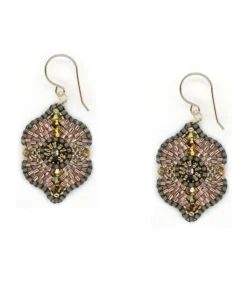 Miguel Ases Jewelry Gold/Pink/Silver Swarovski Drops