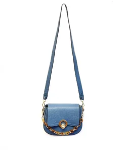 Frederic Paris Circle Lock Handle Crossbody
