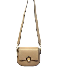 Frederic Paris Circle Lock Handle Crossbody