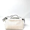 Laura DiMaggio Bags White Studded Mini Satchel
