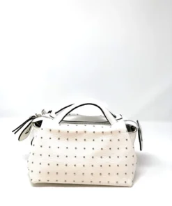 Laura DiMaggio Bags White Studded Mini Satchel