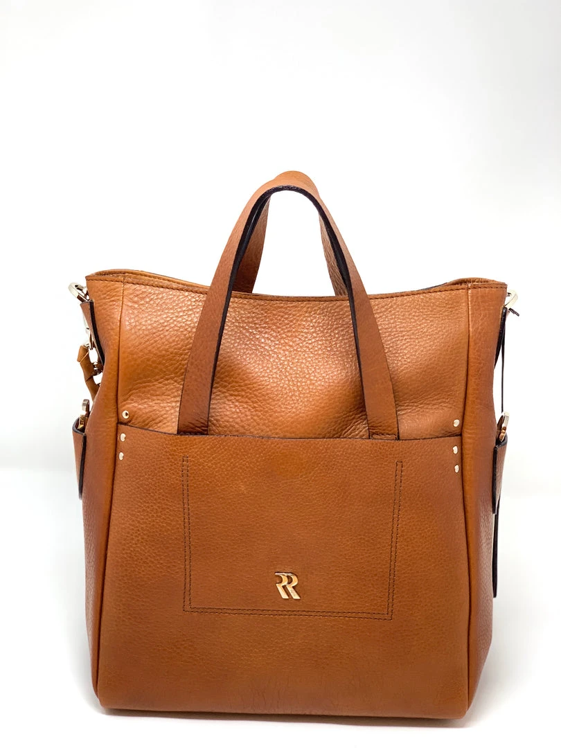 Rossi Vertical Square Tote With Chain Detail 3 Rossi Vertical Square Tote With Chain Detail