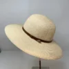 Hats And Dreams H+D Wide Brimmed Borsalino Sun Hat Leather Belt Detail