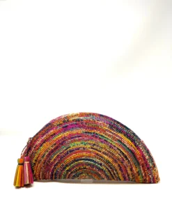 Raba Madagascar Our Collection Large Fan Clutch