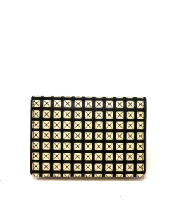 INDEN Est 1548 Wallets Chevron And Studs Business Card Case