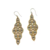 Miguel Ases Long Diamond Shaped Silver And Gold Drops