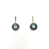 Dana Kellin Jewelry Blue Topaz And Grey Pearl Drops