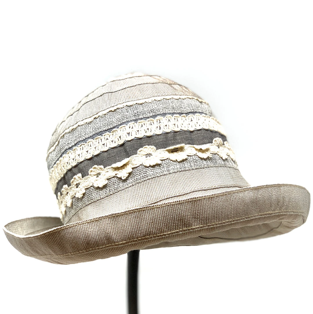 Ferruccio Vecchi Light Grey And Indigo Cloche 4 Ferruccio Vecchi Light Grey And Indigo Cloche