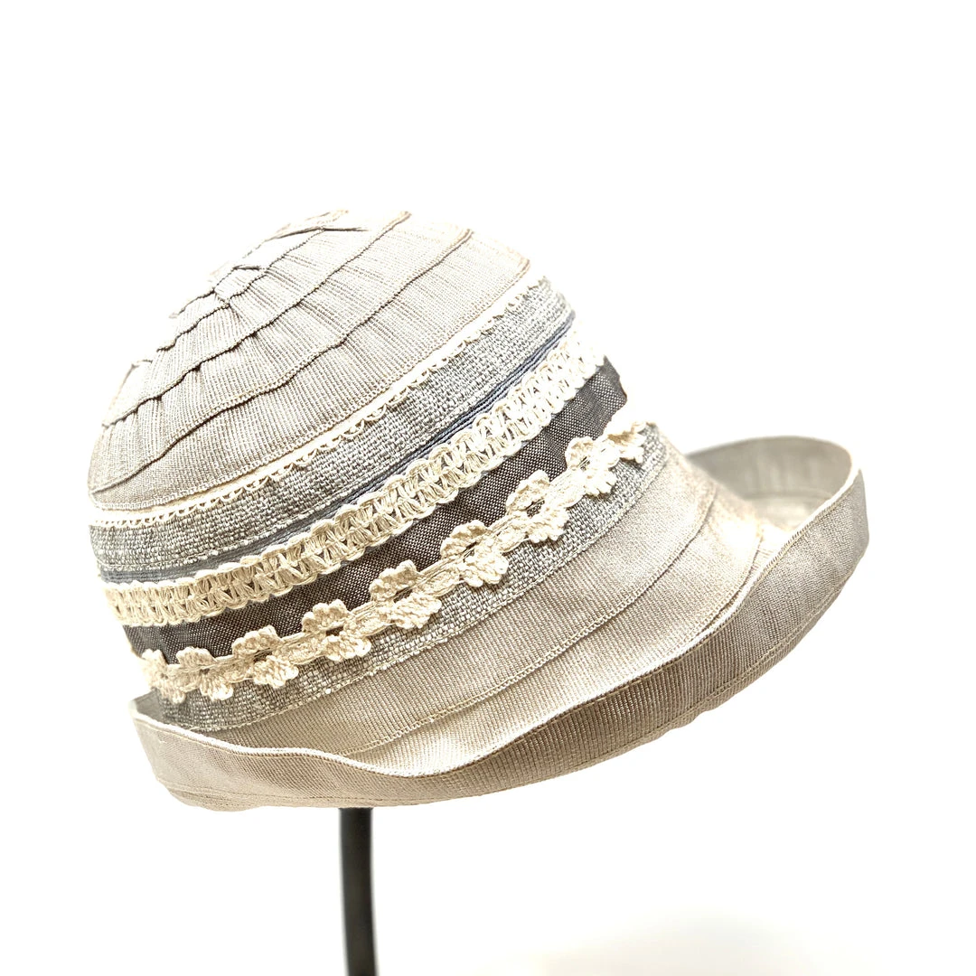 Ferruccio Vecchi Light Grey And Indigo Cloche 5 Ferruccio Vecchi Light Grey And Indigo Cloche