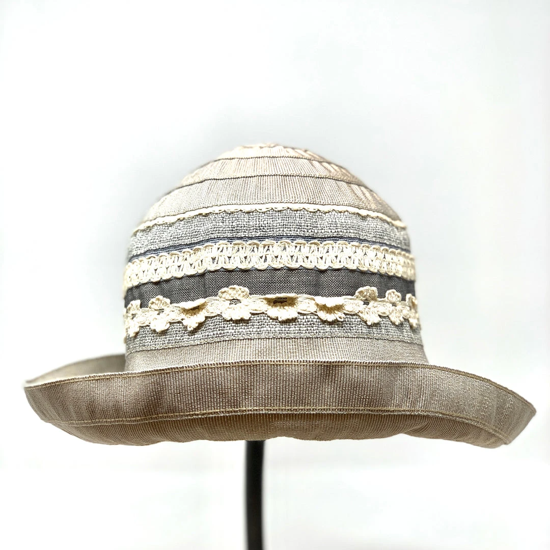 Ferruccio Vecchi Light Grey And Indigo Cloche 6 Ferruccio Vecchi Light Grey And Indigo Cloche