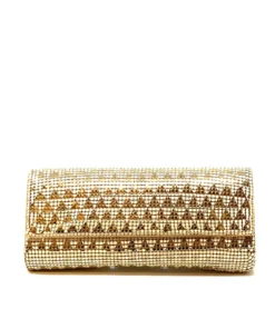 Whiting And Davis Evening Bags Deco Triangle Pyramid Mesh Clutch