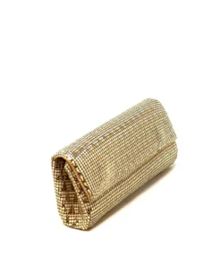 Whiting And Davis Evening Bags Deco Triangle Pyramid Mesh Clutch