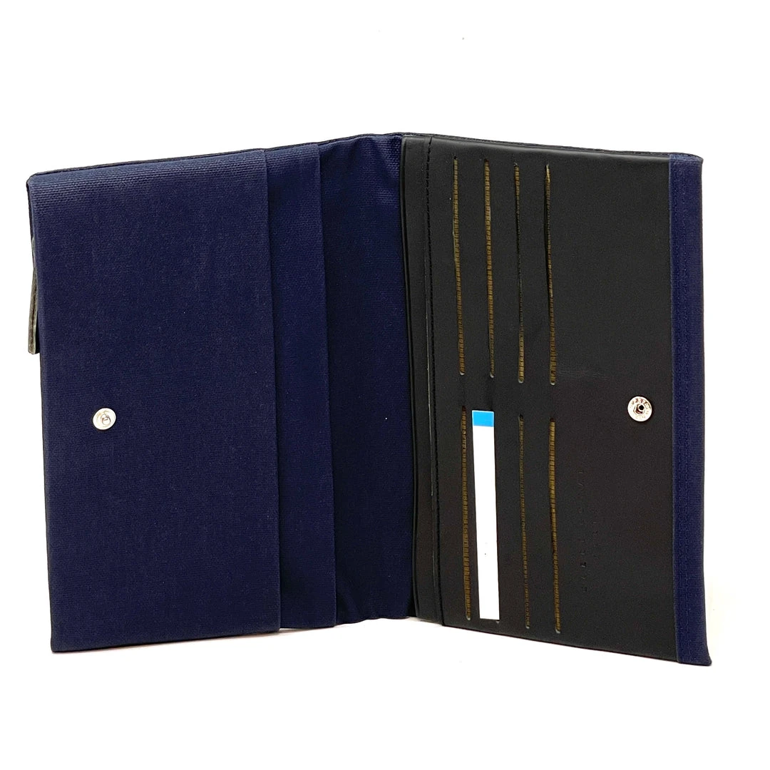 Carre Royal Navy Canvas Deluxe Passport Wallet 4 Carre Royal Navy Canvas Deluxe Passport Wallet