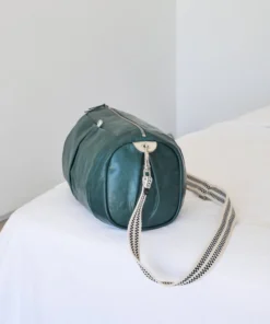 Brontibay Paris Bags Mamamia Vintage Leather Crossbody Emerald 11 Brontibay Paris Bags Mamamia Vintage Leather Crossbody Emerald