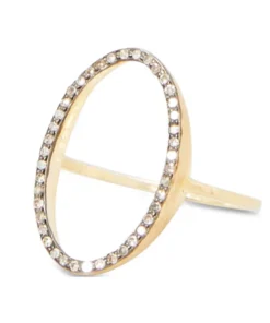 5 Octobre Glen Diamond Oval Ring Jewelry