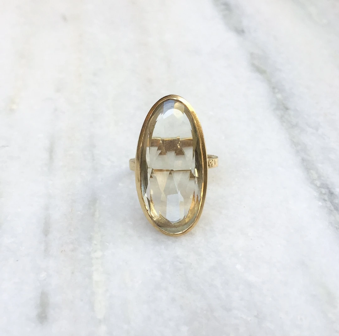 5 Octobre Ara Green Amethyst Ring Jewelry 5 5 Octobre Ara Green Amethyst Ring Jewelry