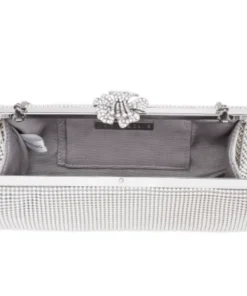 Whiting And Davis Crystal Flower Clutch