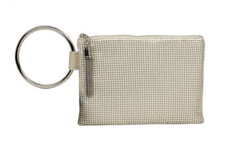 Whiting And Davis Chain Tassel Ring Clutch Evening Bags 5 Whiting And Davis Chain Tassel Ring Clutch Evening Bags