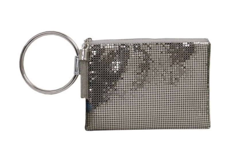 Whiting And Davis Chain Tassel Ring Clutch Evening Bags 3 Whiting And Davis Chain Tassel Ring Clutch Evening Bags