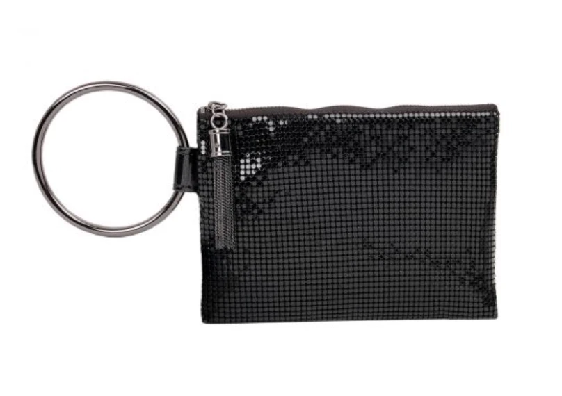 Whiting And Davis Chain Tassel Ring Clutch Evening Bags 4 Whiting And Davis Chain Tassel Ring Clutch Evening Bags