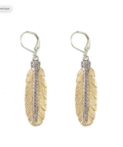 Tat2 Designs Casbah Feather Earrings Jewelry