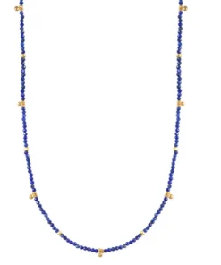 AVF Lapis Small Gold Charms Necklace