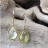 Made In NYC Simple Teardrop Earring Lemon Quartz 2 Made In NYC Simple Teardrop Earring Lemon Quartz