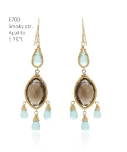 Made In NYC Smoky Topaz And Apatite Chandelier