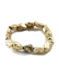 Tat2 Designs Gold Capri Nugget Bracelet Jewelry