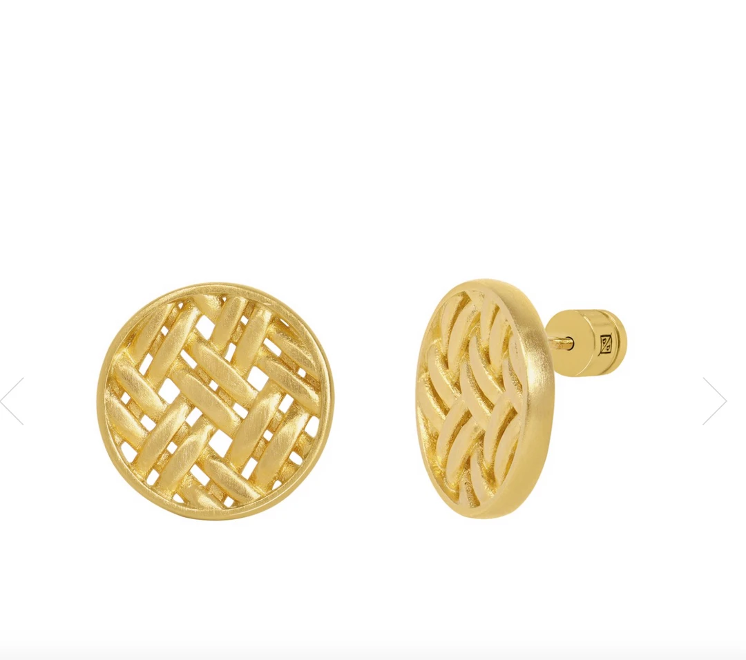 Dean Davidson Jewelry Lontar Weave Studs 4 Dean Davidson Jewelry Lontar Weave Studs