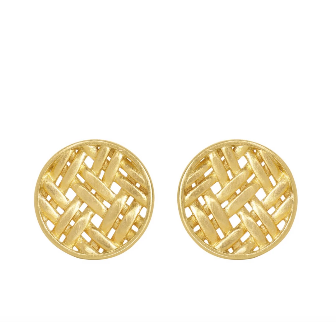 Dean Davidson Jewelry Lontar Weave Studs 3 Dean Davidson Jewelry Lontar Weave Studs