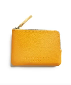 Carre Royal Yellow Minimalist Zip Purse Wallets