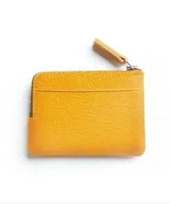 Carre Royal Yellow Minimalist Zip Purse Wallets