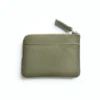 Carre Royal Olive Minimalist Zip Purse Wallets 1 Carre Royal Olive Minimalist Zip Purse Wallets