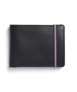 Carre Royal Black Minimalist Wallet With Coin Pocket Wallets