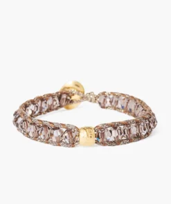 Chan Luu Crystal Shadow Single Wrap Bracelet Jewelry