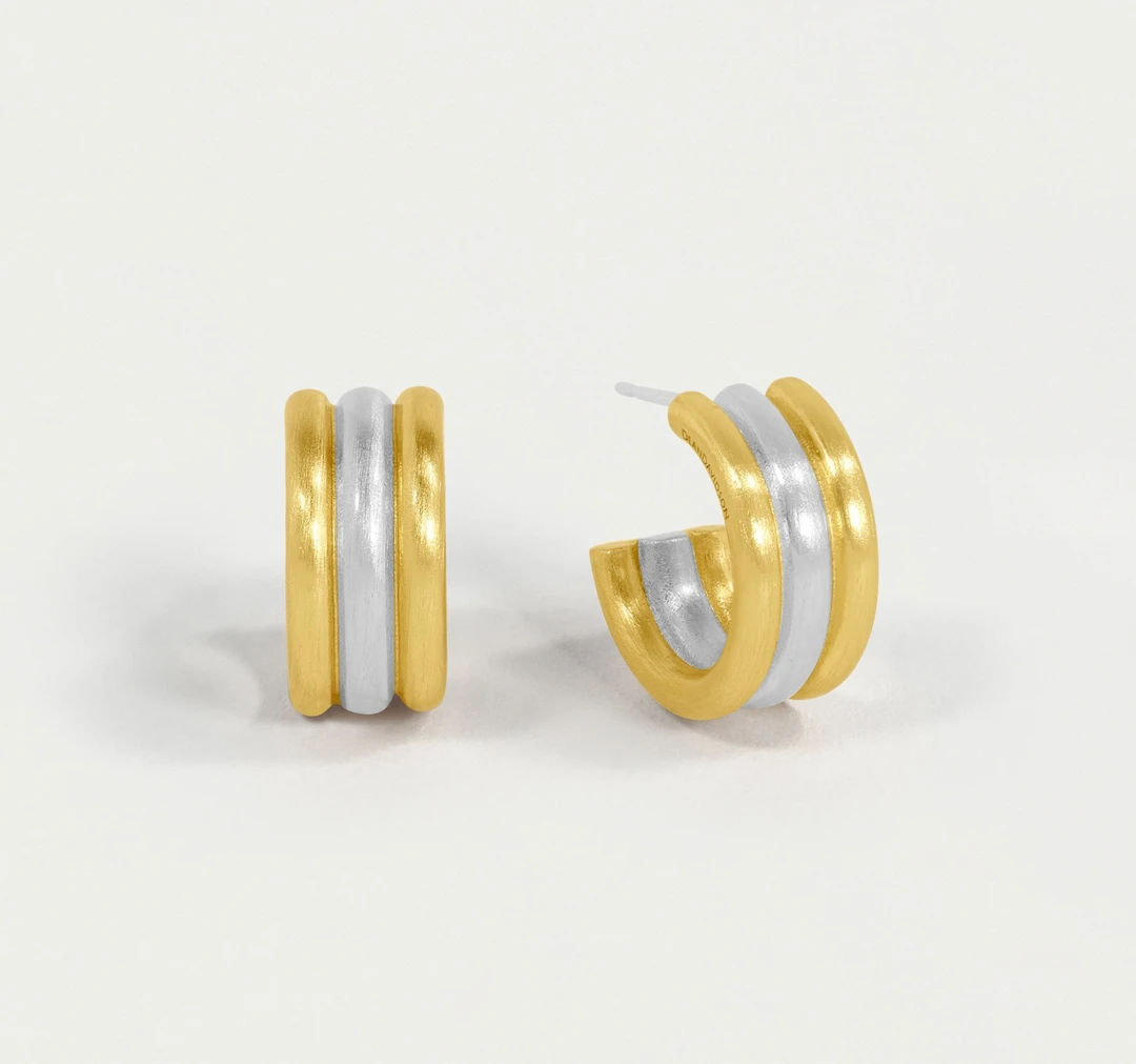 Dean Davidson Jewelry Linear Mini Hoops 3 Dean Davidson Jewelry Linear Mini Hoops