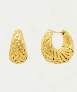 Dean Davidson Braided Huggie Hoops