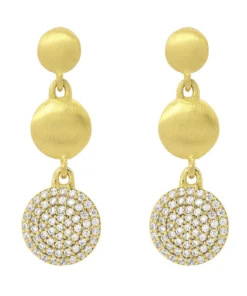 Dean Davidson Jewelry Triple Drop Pave Post Earrings