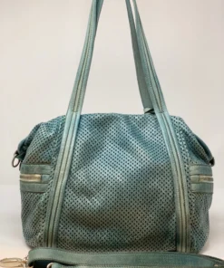 Bags VLD Perforated Side Pocket Tote In Aqua