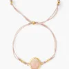 Chan Luu Jewelry Cord Bracelet With Framed Stone