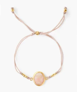Chan Luu Jewelry Cord Bracelet With Framed Stone