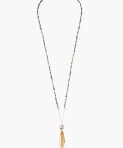 Chan Luu Long Tassel Y Necklace