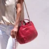 Brontibay Paris Bags Bridget Sassy Leather Handle Crossbody Lipstick Red 2 Brontibay Paris Bags Bridget Sassy Leather Handle Crossbody Lipstick Red