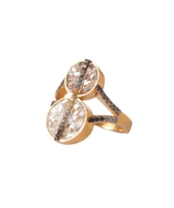 Shana Gulati Deco Circle Diamond Ring Jewelry