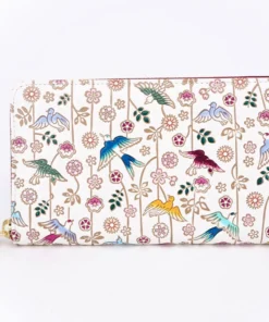Made In Japan Wallets Birds In Paradise Long Zip Around Wallet